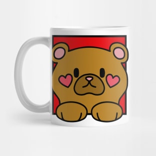 Love Cuddle Bear Baby Red Mug